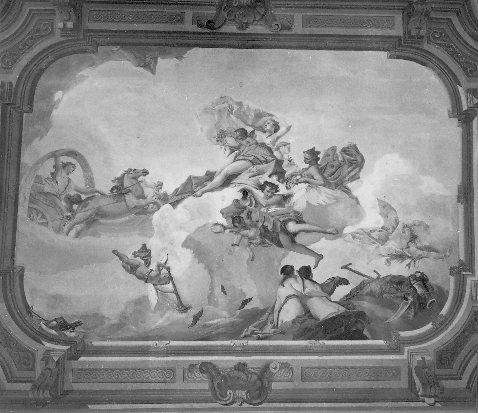 L'Aurora sul carro del Sole con un corteo di figure - Palazzo Giusti del Giardino, Verona